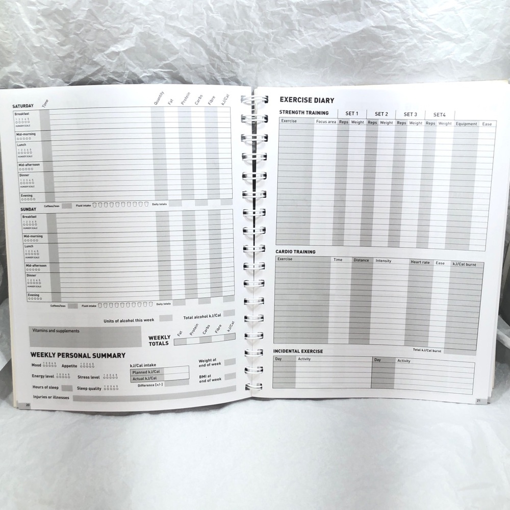 Book: DIET AND EXERCISE DIARY The perfect tool for health, weight loss, fitness - Picture 13 of 16